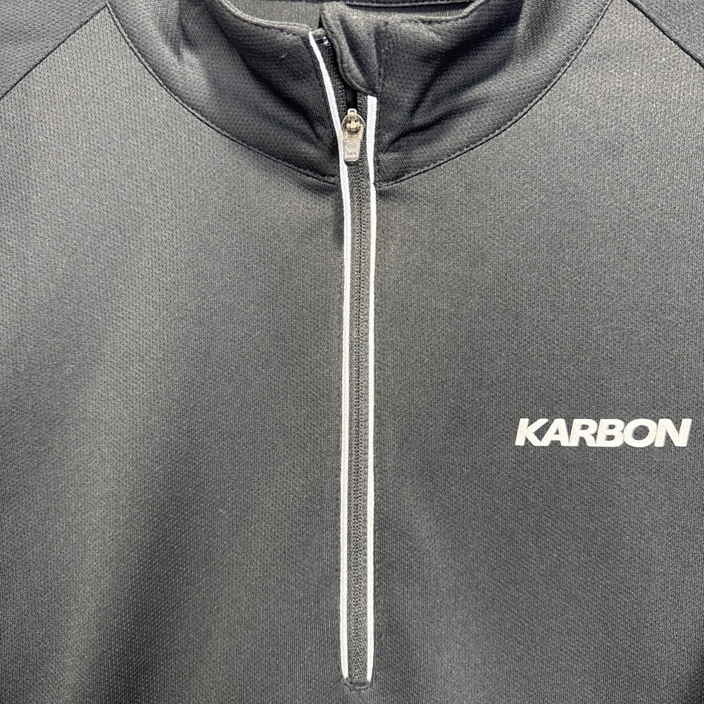 Karbon 1/4 Zip Pullover Sweaters Mens L Black K-Wick Performance‎ Athletic - Picture 3 of 9